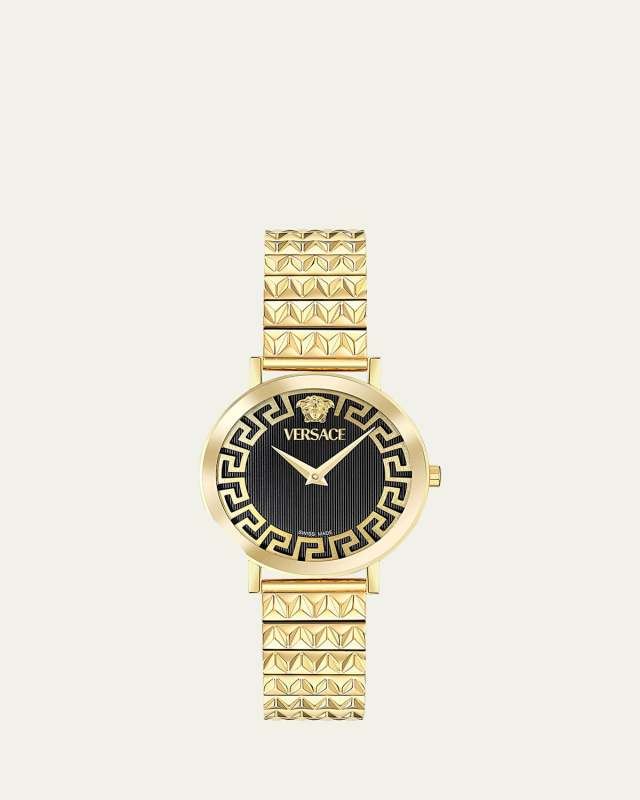 35mm Daedalus Watch with Bracelet Strap, Gold/Black
